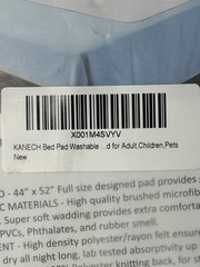 BNW KANECH Bed Pad Washable Waterproof 44″ X 52″ NEW IN Sealed PACKAGE