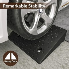 Heavy Duty Rubber 6″ Curb Ramp 40000 lbs Capacity for Driveway Shed Garage