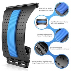 Back Stretcher for Lower Back Pain Relief, 4 Level Adjustable Lumbar Back Cra…