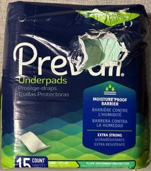 Prevail Disposable Underpads size Large 23″ X 36″ (15 count)