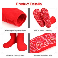 Magnetic Socks Self-Heating Health Care Sock Tourmaline Therapy Massager Sock US