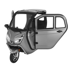 VEVOR 3-Wheel Enclosed Mobility Scooter for Seniors 650lbs Capacity 3-Seater
