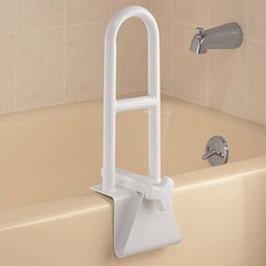 Bathroom Bathtub Grab Bar Shower Safety Handle Pregnant Elderly Rail Tub Clamp