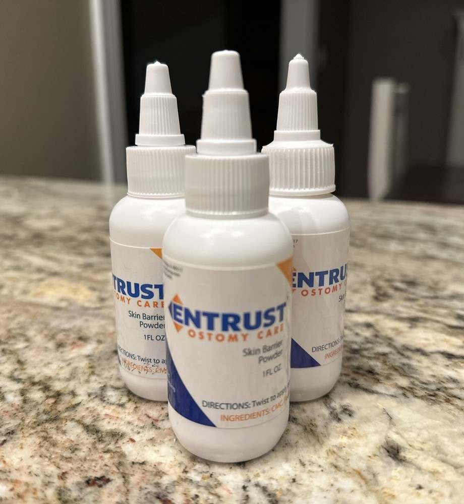 3 1oz Bottles Entrust Stoma Powder