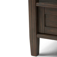 Simplihome Warm Shaker End – 20 Wide X 20 High Solid Wood Side In Farmhouse
