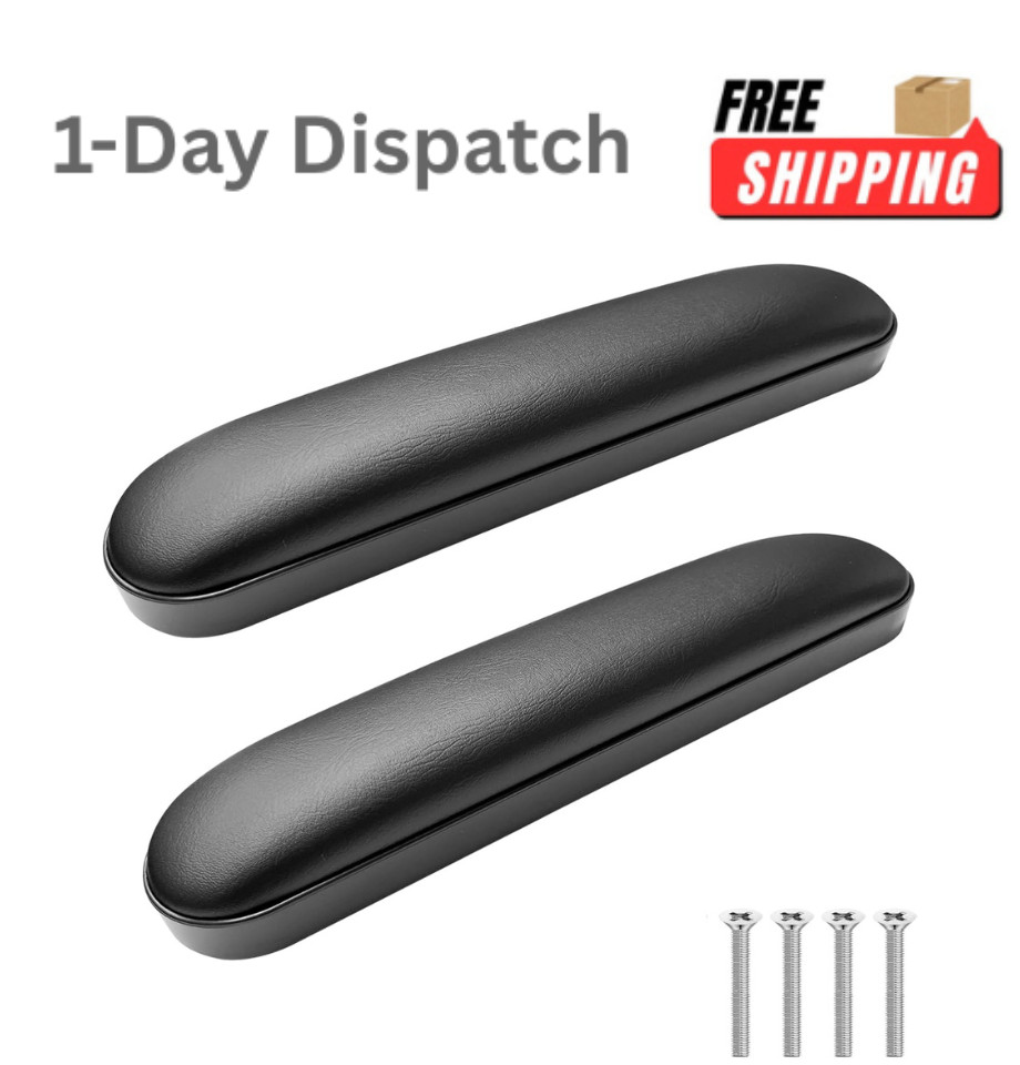 Cejiuga Wheelchair Armrest Pads 10.25 Inch Universal Fit Black 1 Pair