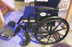 ProBasics K4 Lite Wheelchair 20″ Wide WC4L2016DE Elevating Legs Gel Cushion