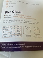 Special Supplies Weighted Sensory Compression Vest Calming & Supportive XX-Small