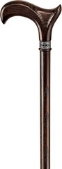 Handcrafted Oak Walking Cane, Ergonomic Derby Handle, 36″ Walnut, 400lb Capacity