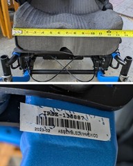 2023 Quickie IRIS SE Tilt in Space Wheelchair 16″w frame