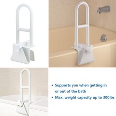 Bathtub Safety Rail,Medical Adjustable Tub Grab Bar Handle Clamp Safety Handrail