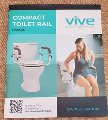 Vive Compact Toilet Rail LVA1055
