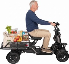 500W Heavy Duty 4 Wheel Mobility Scooters for Seniors Adults with Cargo Platform