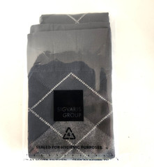 Sigvaris Style 832 Microfiber Graphite Argyle 20-30 mmHg Compression Socks