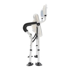 U-Shape Foldable Shower Chair for Elderly Pregnant Women, Aluminum Alloy