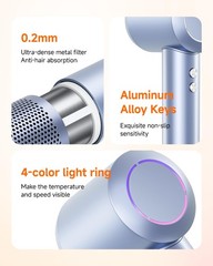 Pluzz Professional Hair Dryer Diffuser For Curly Hair 400M Negative Ionic Blow