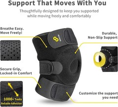 Breathable Compression Knee Sleeve for Men & Women – Support for Sports & Rehab