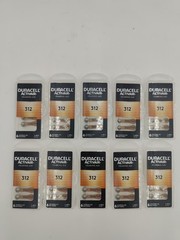 Duracell Activair Hearing Aid Batteries Size 312 (60 Batteries) Best By 07/2029