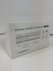 Bluetooth Wireless Rechargeable 16 Channel OTC In Ear Earbud Hearing Aids Pair