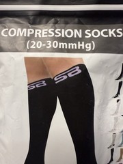 SB SOX compression socks 20-30 MmHg Black And Purple