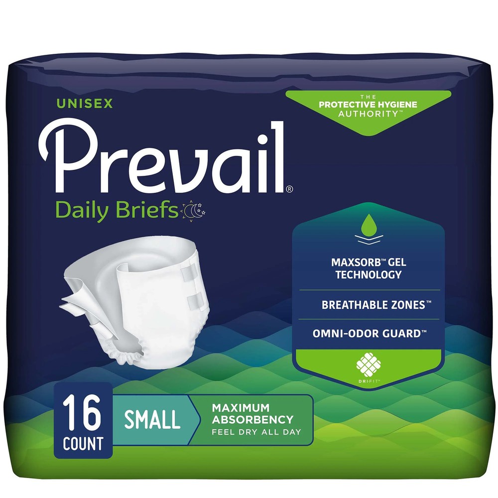 Prevail Daily Heavy Absorbency Incontinence Briefs Small (20-31 inch)