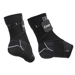 Caspe 2X Ankle Brace Support Compression Sleeve Fasciitis Pain Relief Foot Wrap