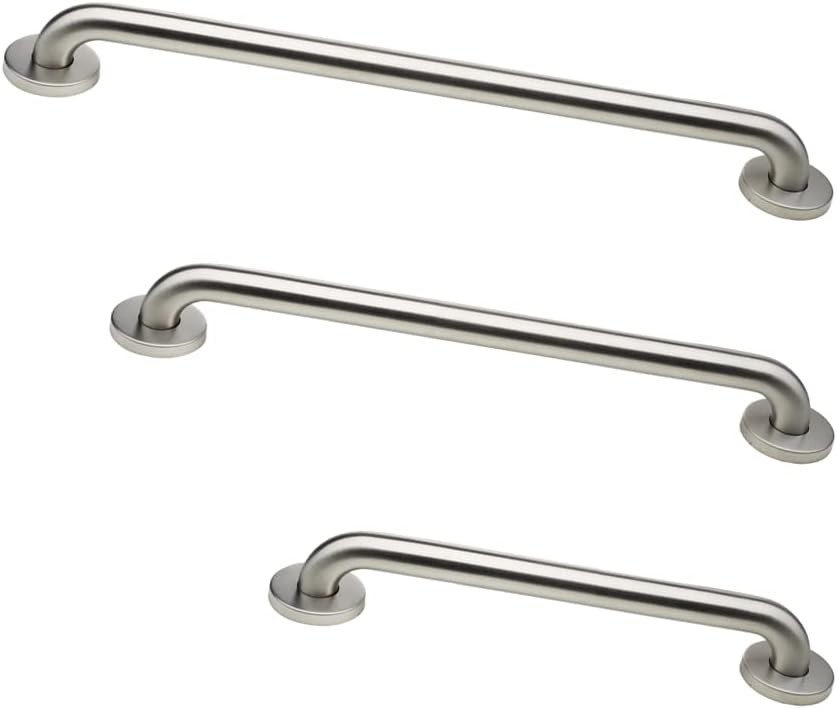 3PCS Grab Bar Bundle Toilet Grab Bars 1.5″ Diameter 18″, 36″, 42″ Lengths