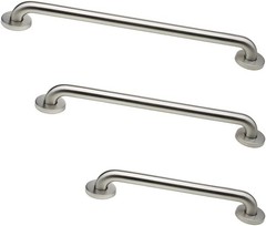 3PCS Grab Bar Bundle Toilet Grab Bars 1.5″ Diameter 18″, 36″, 42″ Lengths
