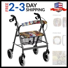 Christmas Walker Accessories for Seniors Soft Rollator Walker Seat and Backre…