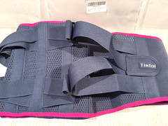 Back Premium Support Brace Size M 33”-39″ Lumbar Adjustable Mesh Pink Blue NEW