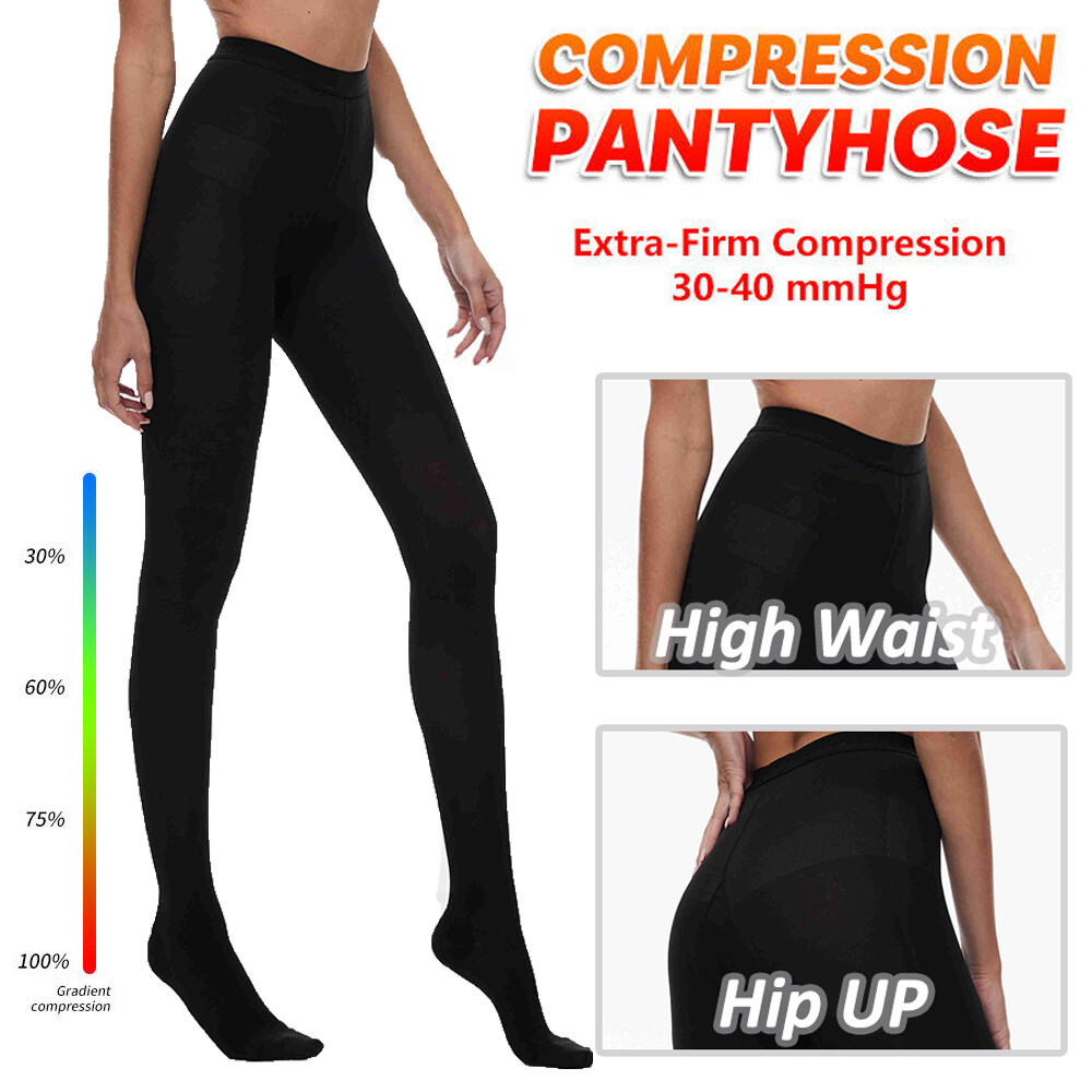 30-40mmHG Relief Panty hose Close Toe Compression Stockings,Waist High Pantyhose