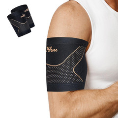 Copper Bicep Tendonitis Brace, Bicep Compression Sleeve for Pain Relief, Upper A