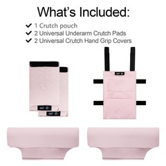 Crutches Padding Water-Resistant Bag & Pads (5 PCS) – Comfort for Armpits & Grip