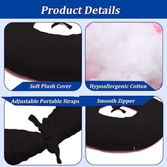 BBL Pillow After Surgery for Butt Sleeping, Brazilian Butt Lift Black Dot