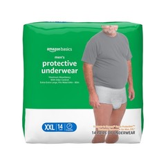 Amazon Basics Incontinence Underwear for Men, Maximum Absorbency, 2X-Large, 1…
