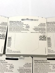 Walgreens Size 10 Hearing Aid Batteries Lot of (5) 120 Total 1.45V 2027 EXP Date