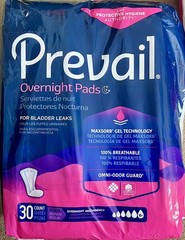 Prevail Incontinent Pad 16″ L Overnight (30 Count per package) low price!