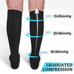 Hi Clasmix 30-40mmHg Medical Graduated Small-Medium, 1-2 Pack Black
