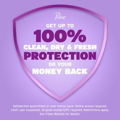 Poise Incontinence Pads for Women, 6 Drop Ultimate Absorbency, Regular Length