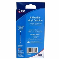 Carex Vinyl Inflatable Cushion Provides Support and Comfort While Seated 1 Count