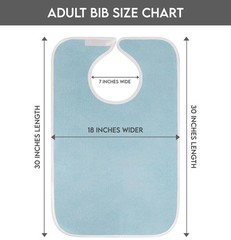Utopia Towels 3 Pack Premium Unisex Adult Bibs for Elderly Women Men, Waterproof