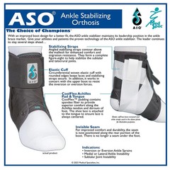 Med Spec Medium Size ASO Ankle Stabilizer – Black Medium MODEL 264014