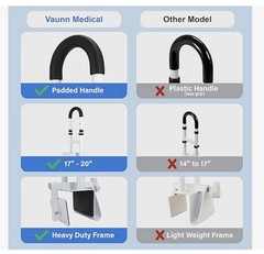 Medical Bathtub Handle Grab Bar and Safety Rails Height Adjustable