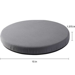 HealthSmart 360° Swivel Seat Cushion Chair Assist – Elderly Twisting Disc Gray