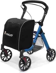 FlyingJoy Rollator Walker-4-Wheels Trolley for Elderly & Shopping Up to 300 LBS