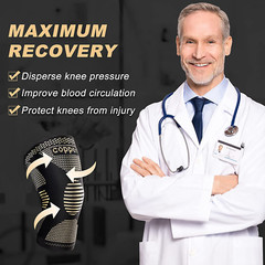 2 Knee Brace Sleeve Compression Support Sport Gym Joint Pain Arthritis Relief