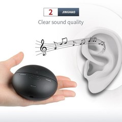 JH-D26 Rechargeable BTE Sound Amplifier w/ Charging Case, 4 Modes, Silver Pair