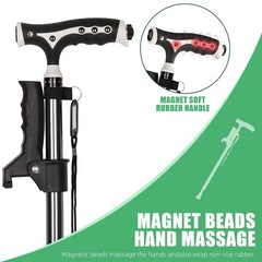 Hold 440 Lbs Walking Cane for Men & Women Aluminum Alloy H24,W5.9″, Black