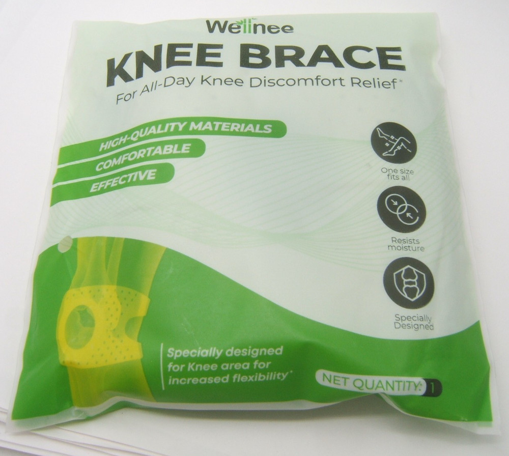 WELLNEE KNEE BRACE FOR ALL DAY KNEE DISCOMFORT RELIEF ONE SIZE FITS ALL NEW