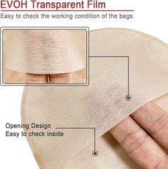 15PCS One-Piece Urostomy Bag Drainable Pouches with Measure Card,Cutting Tool…